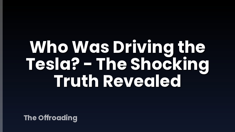 Who Was Driving the Tesla? - The Shocking Truth Revealed
