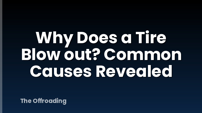 Why Does a Tire Blow out? Common Causes Revealed