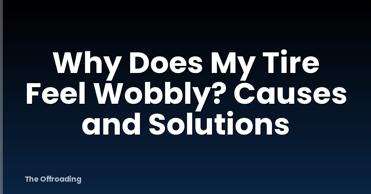 Why Does My Tire Feel Wobbly? Causes and Solutions