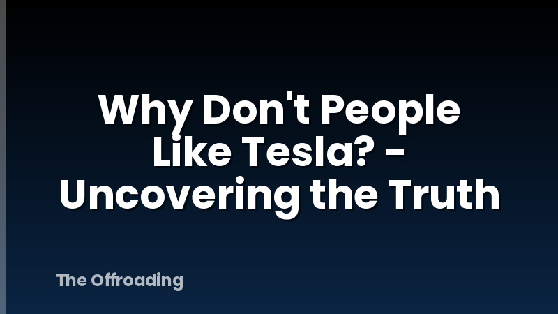 Why Don't People Like Tesla? - Uncovering the Truth