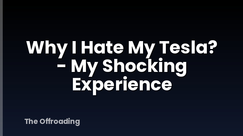 Why I Hate My Tesla? - My Shocking Experience