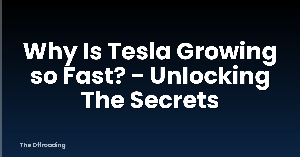 Why Is Tesla Growing so Fast? - Unlocking The Secrets