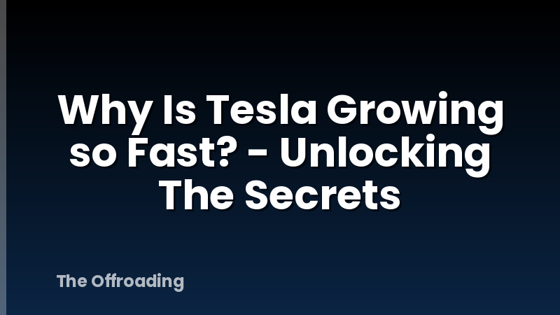 Why Is Tesla Growing so Fast? - Unlocking The Secrets
