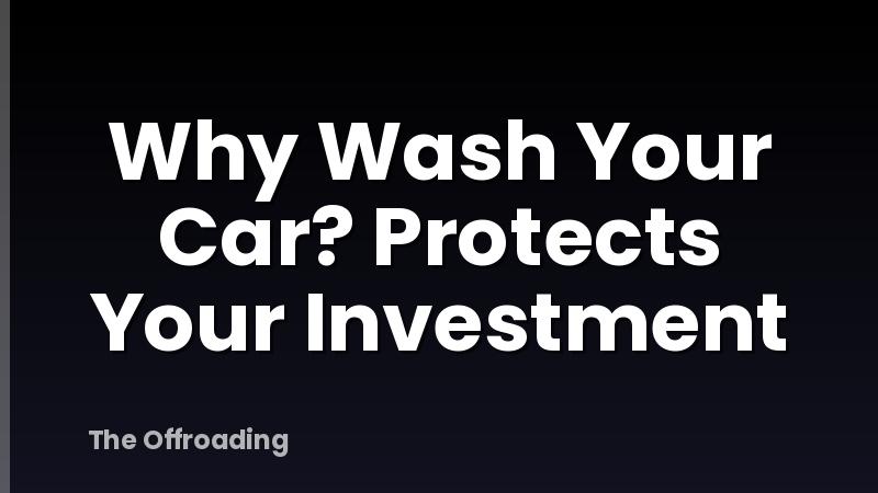 Why Wash Your Car? Protects Your Investment