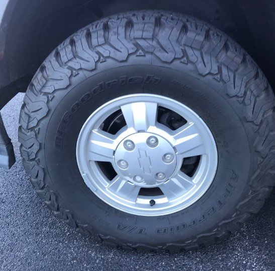 biggest tires that fit chevy express van
