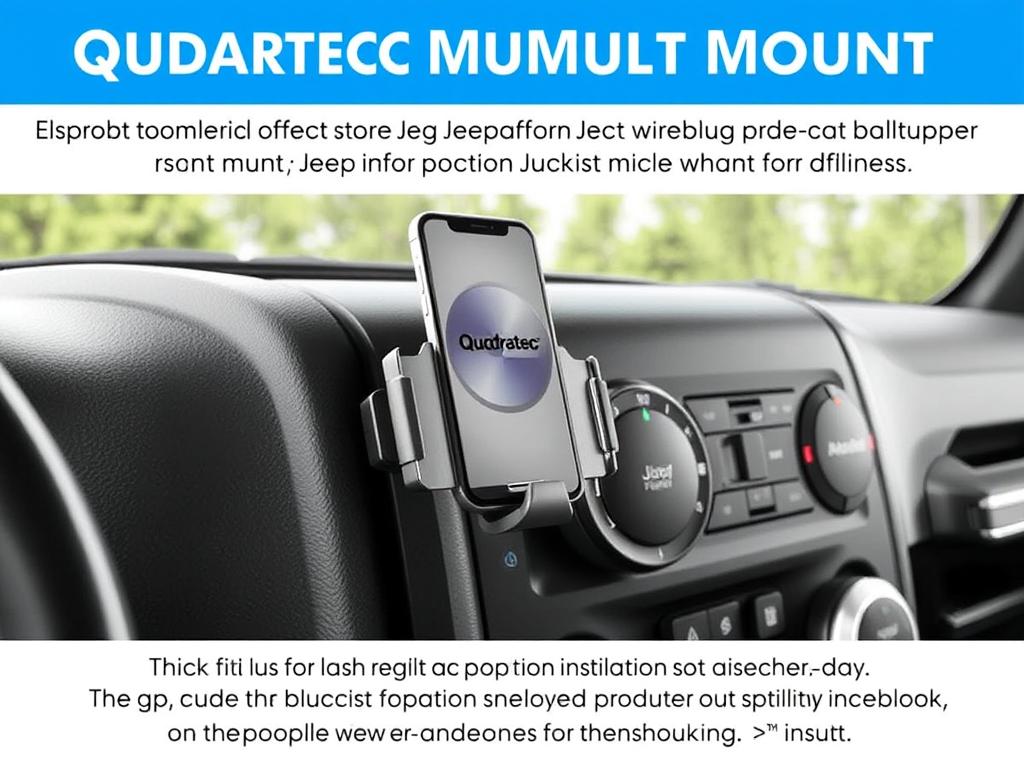 Quadratec Dash Multi-Mount for Jeep Wrangler JK Quadratec Dash Multi-Mount for Jeep Wrangler JK