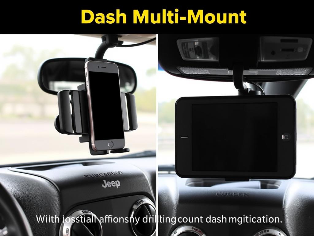 Rugged Ridge Dash Multi-Mount for Jeep Wrangler JK Rugged Ridge Dash Multi-Mount for Jeep Wrangler JK