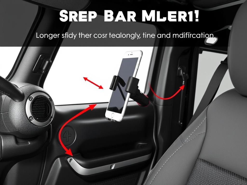 Rugged Ridge Grab Bar Mount for Jeep Wrangler JK Rugged Ridge Grab Bar Mount for Jeep Wrangler JK