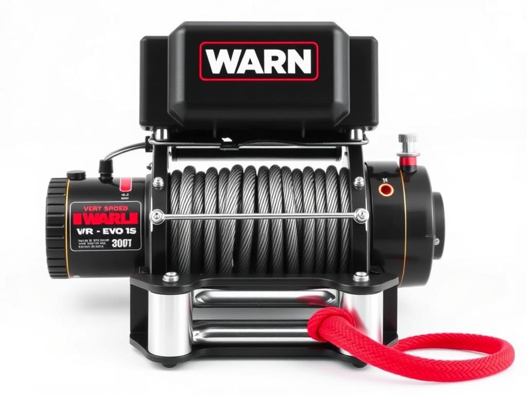Warn VR EVO 10-S winch for Jeep with synthetic rope Warn VR EVO 10-S winch for Jeep with synthetic rope